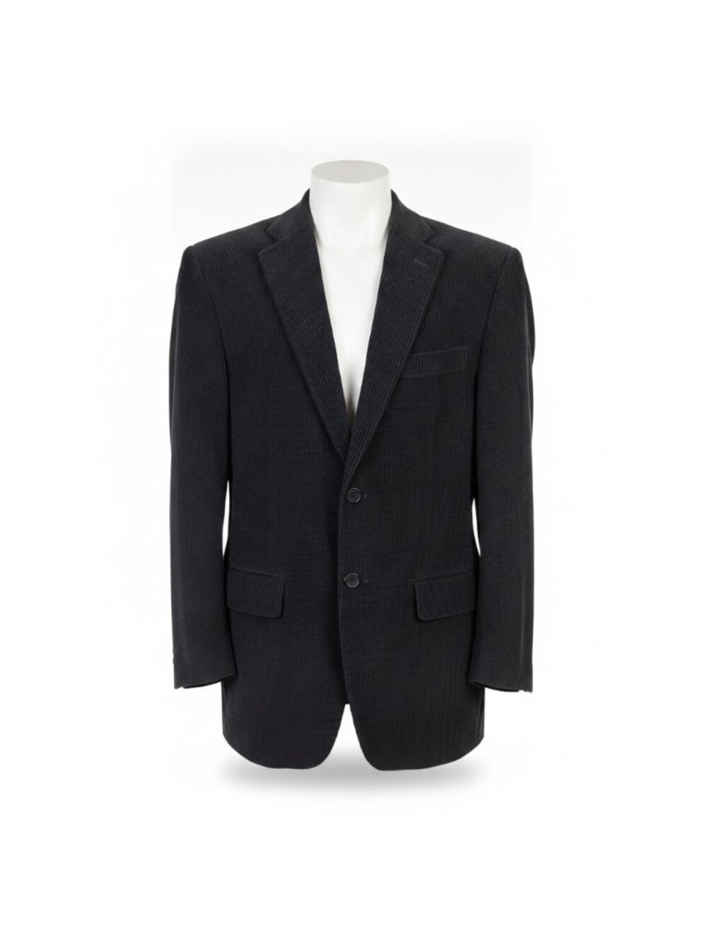 John Varvatos Mens Black Tailored Suit Jacket Size 38